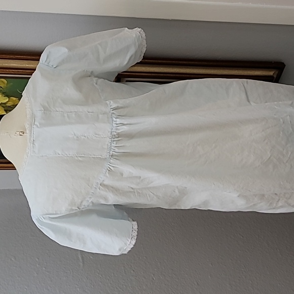 BARBIZON vintage gown baby blue size medium to small floral detail - Picture 8 of 14